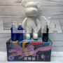 Флюидный медвежонок Punk Fluid Bear Bearbrick с красками, набор для творчества сделай сам DIY 23 см